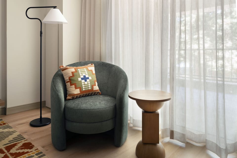 Pillowtop beds, individually furnished, desk, blackout drapes