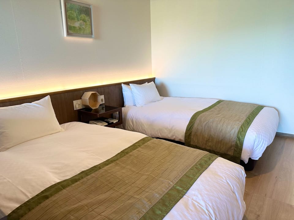 Luxury Twin Room, Mountain View | Down comforters, in-room safe, desk, laptop workspace