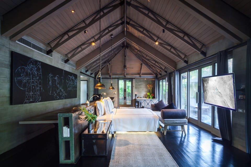 One Bedroom Pool Villa | Minibar, in-room safe, desk, iron/ironing board