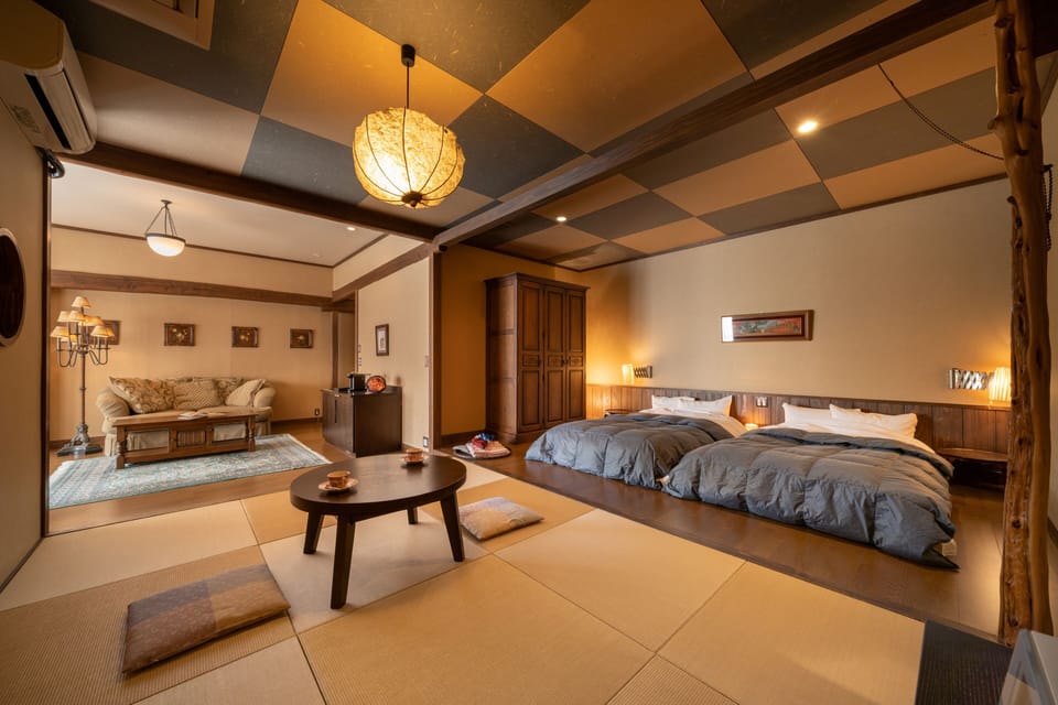 Standard Suite, Non Smoking, River View (Japanese-Style, Private Outdoor Bath) | Iron/ironing board (on request), WiFi (free), bed sheets