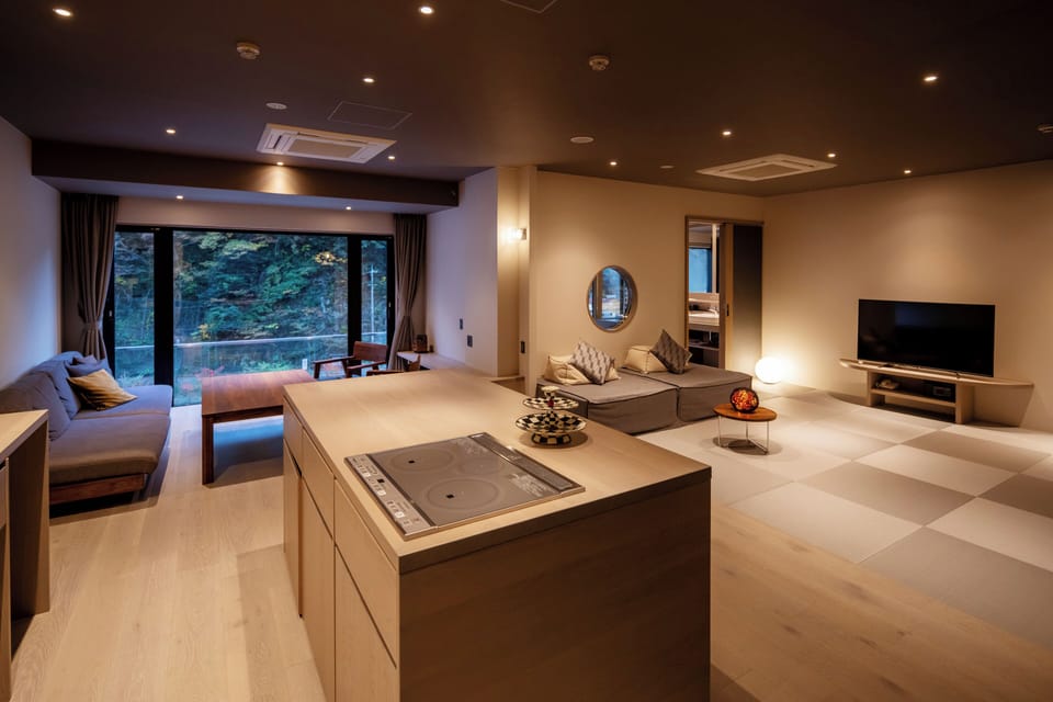 Premium Suite, Kitchen, River View | Private kitchen | Fridge