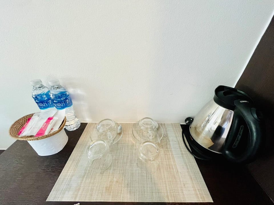 Desk, blackout drapes, WiFi (free), bed sheets