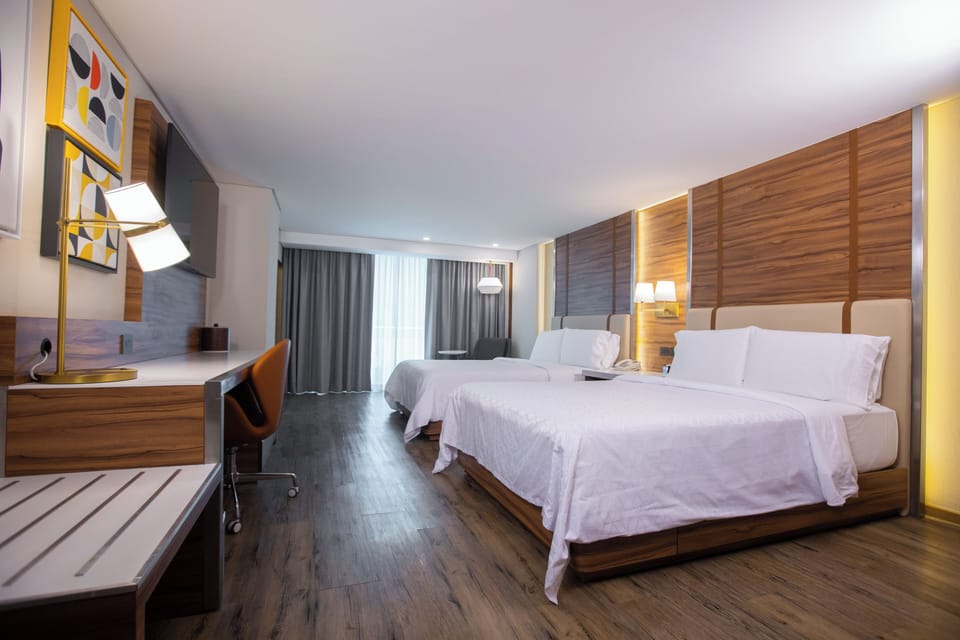 Premium Room, Multiple Beds, Balcony | Premium bedding, in-room safe, desk, blackout drapes
