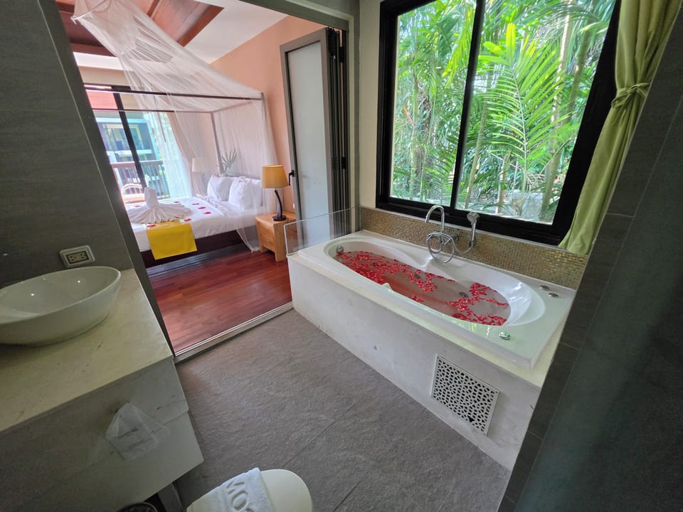 Two-Storey Pool Villa | Egyptian cotton sheets, premium bedding, memory foam beds, in-room safe
