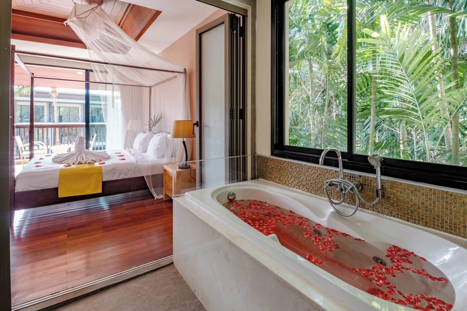 Two-Storey Pool Villa | Egyptian cotton sheets, premium bedding, memory foam beds, in-room safe