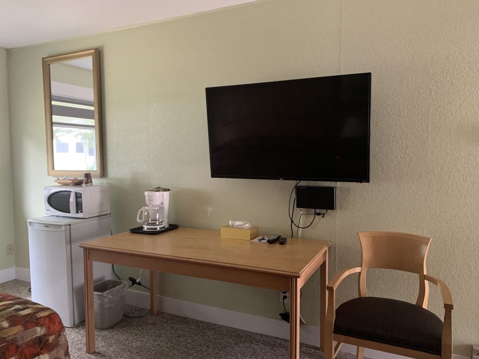 Standard Single Room, 1 King Bed, Mountain View | Desk, laptop workspace, blackout drapes