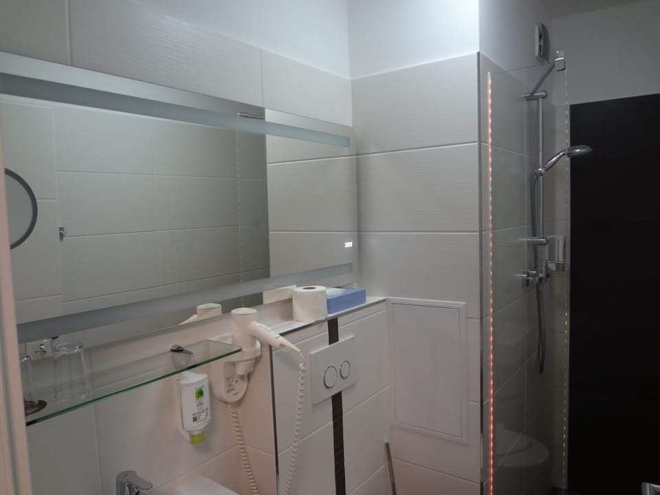 Free toiletries, hair dryer, towels