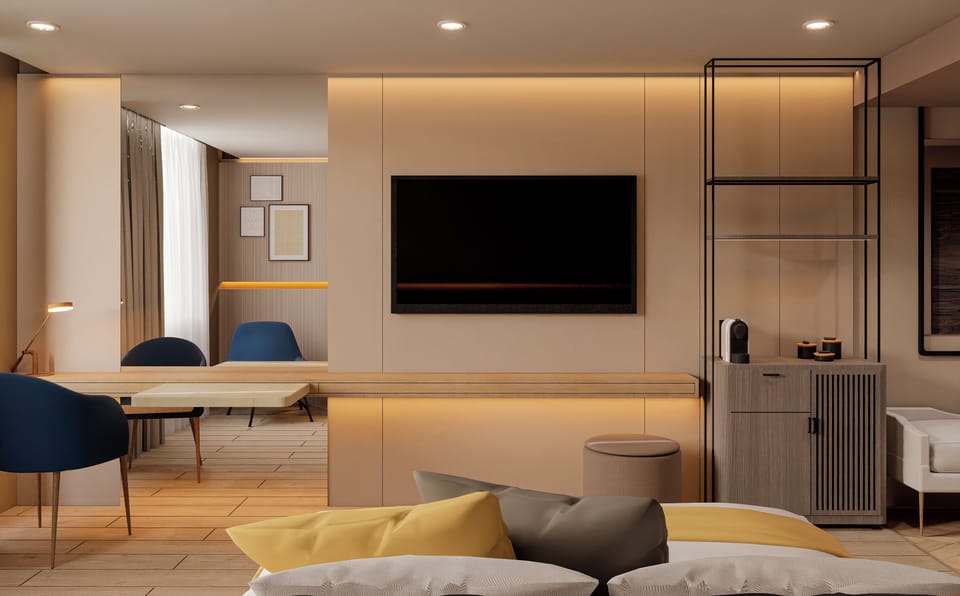 Standard Room, 1 King Bed, City View | Hypo-allergenic bedding, in-room safe, desk, blackout drapes