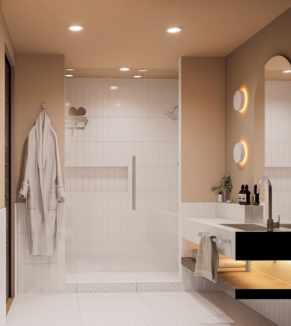 Standard Room, 1 King Bed | Bathroom | Free toiletries, hair dryer, towels
