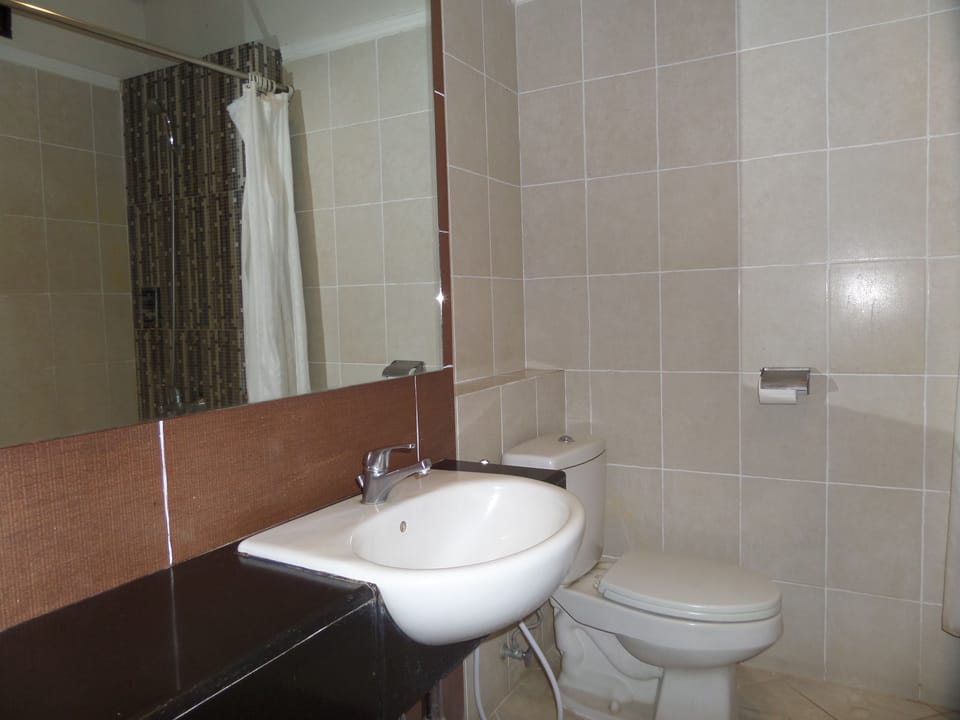 Regency Room | Bathroom | Shower, free toiletries, hair dryer, slippers