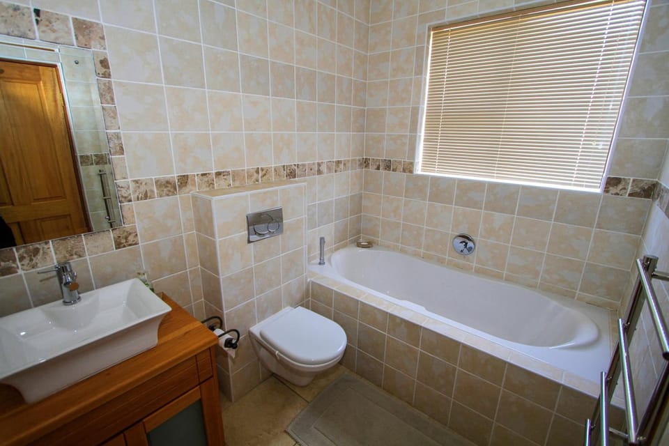 Shower, free toiletries, hair dryer, bathrobes