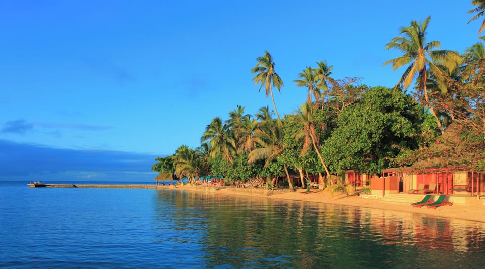 Private beach, white sand, sun loungers, beach towels