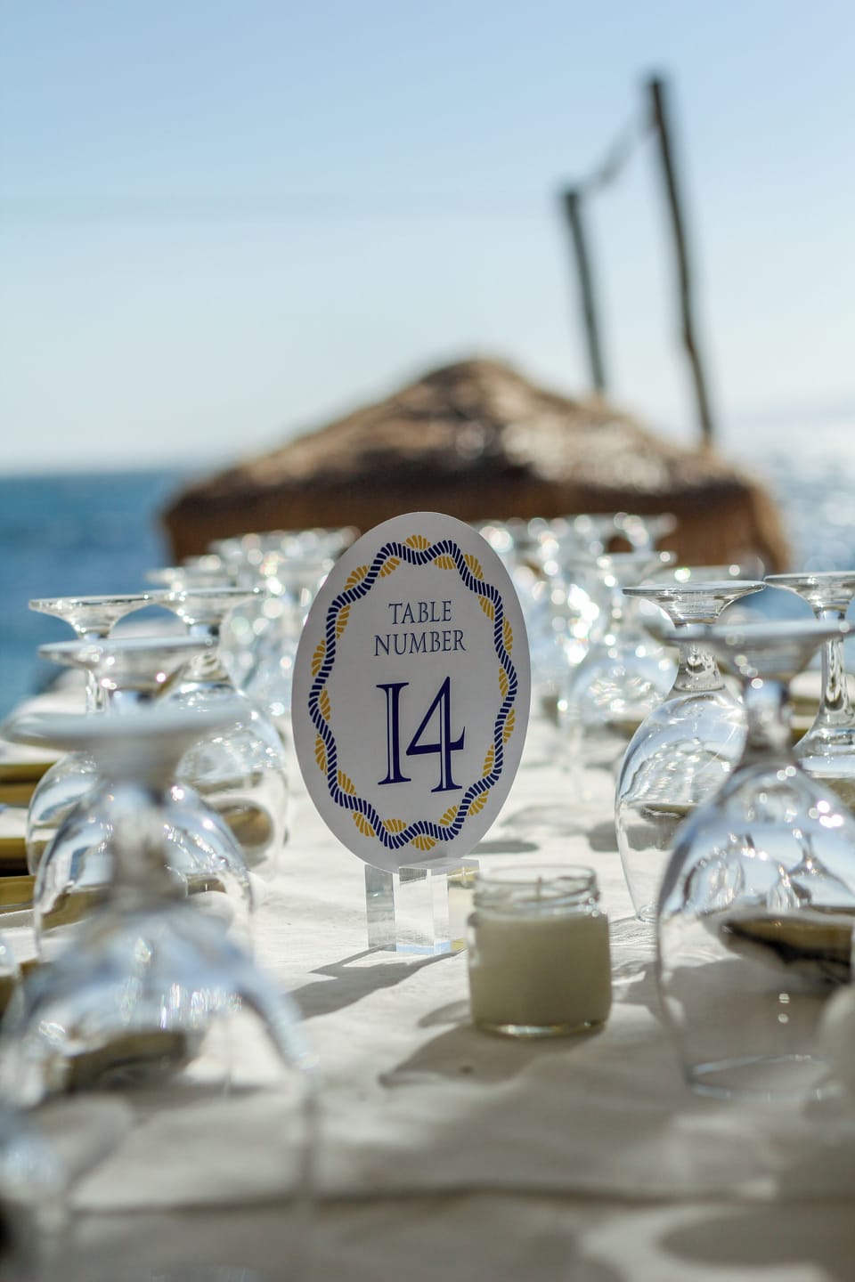 Outdoor wedding area