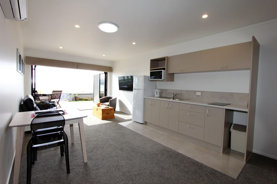 2 - Supreme Beachfront Studio Apartment | Private kitchenette | Fridge, microwave, electric kettle, toaster