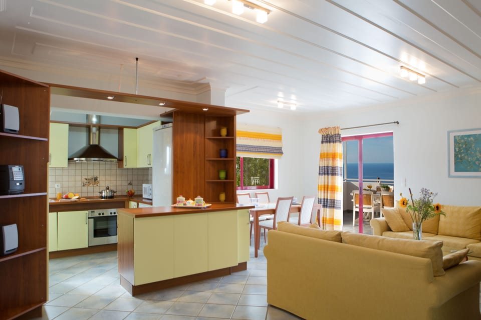 Villa | Private kitchen | Full-size fridge, microwave, oven, stovetop