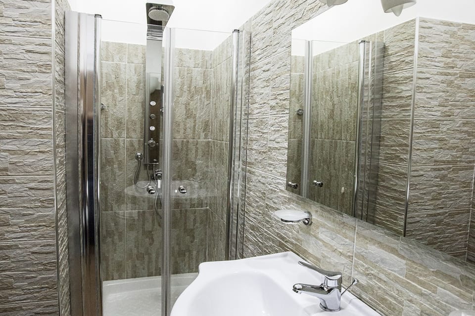 Free toiletries, hair dryer, bidet, towels