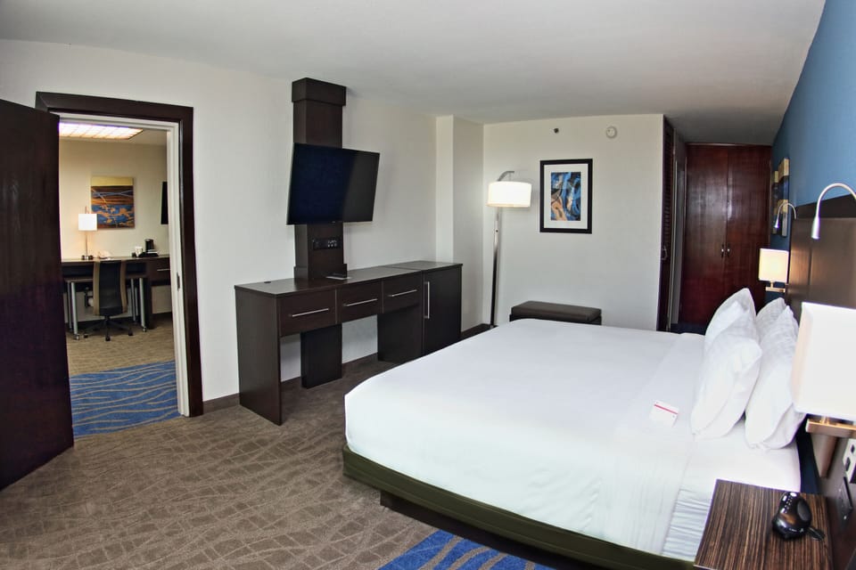 Suite, 1 King Bed | Hypo-allergenic bedding, in-room safe, desk, laptop workspace