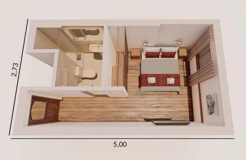 Standard Double or Twin Room, Ensuite, Tower | Floor plan
