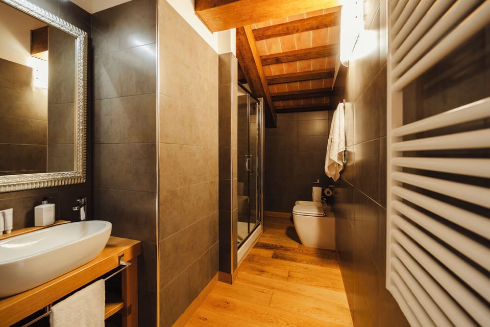 Panoramic Suite, 2 Bedrooms, Mountain View | Bathroom | Shower, rainfall showerhead, designer toiletries, hair dryer