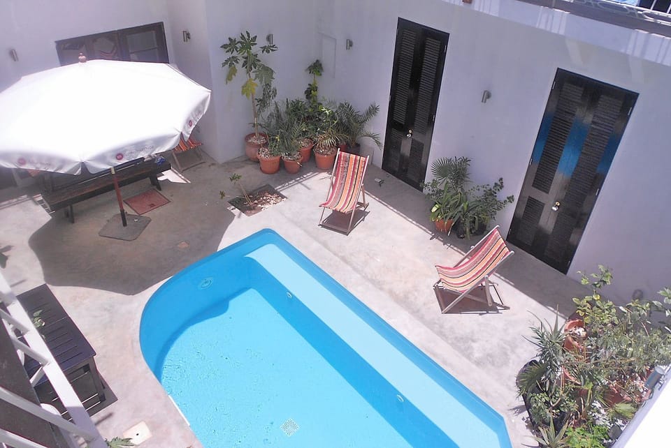 Indoor pool, outdoor pool