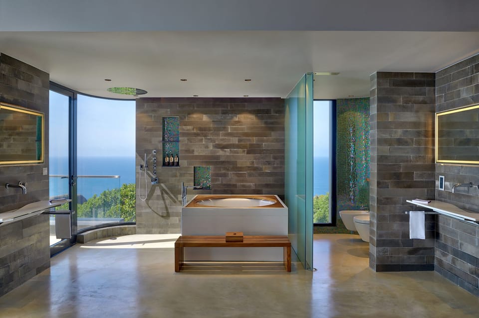 Exclusive Villa, 4 Bedrooms, Non Smoking, Ocean View | Bathroom | Separate tub and shower, rainfall showerhead, designer toiletries