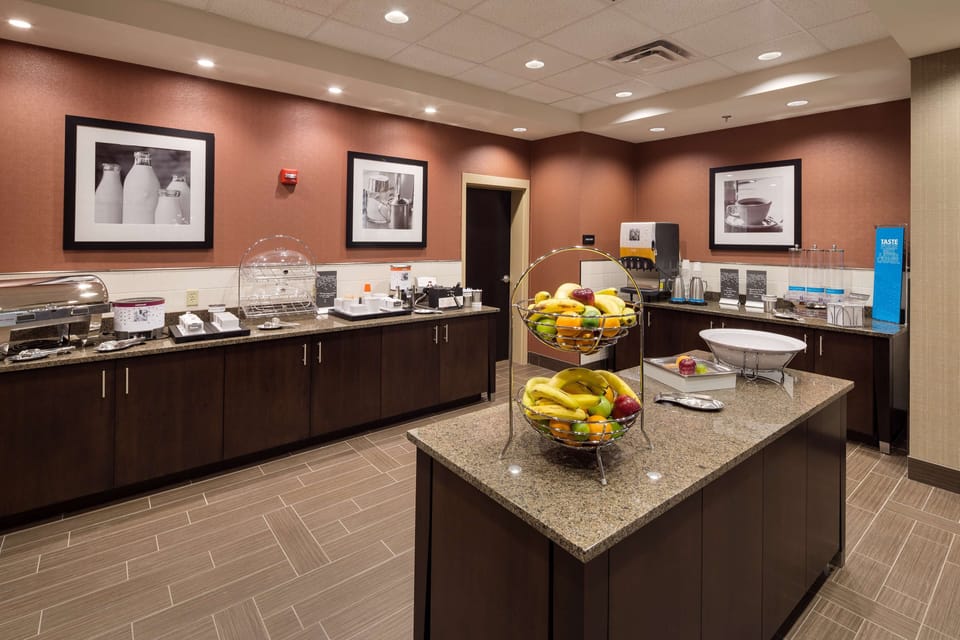 Free daily buffet breakfast