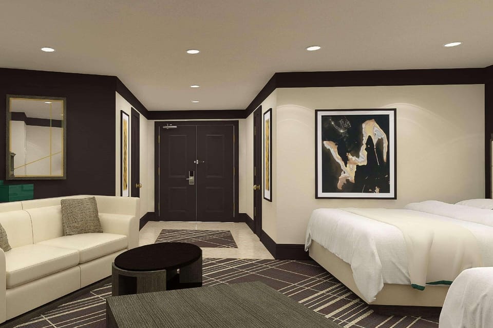 Premium bedding, pillowtop beds, in-room safe, desk