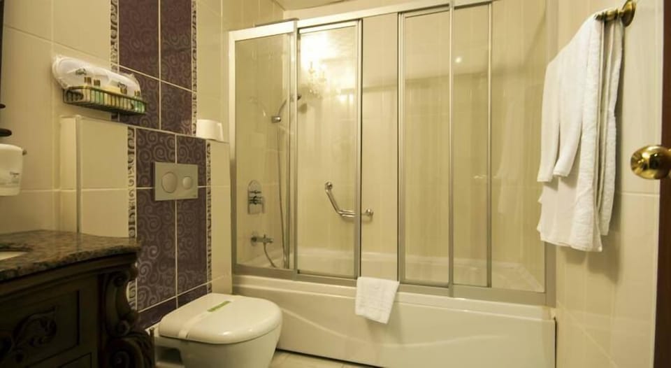 Free toiletries, hair dryer, slippers, towels