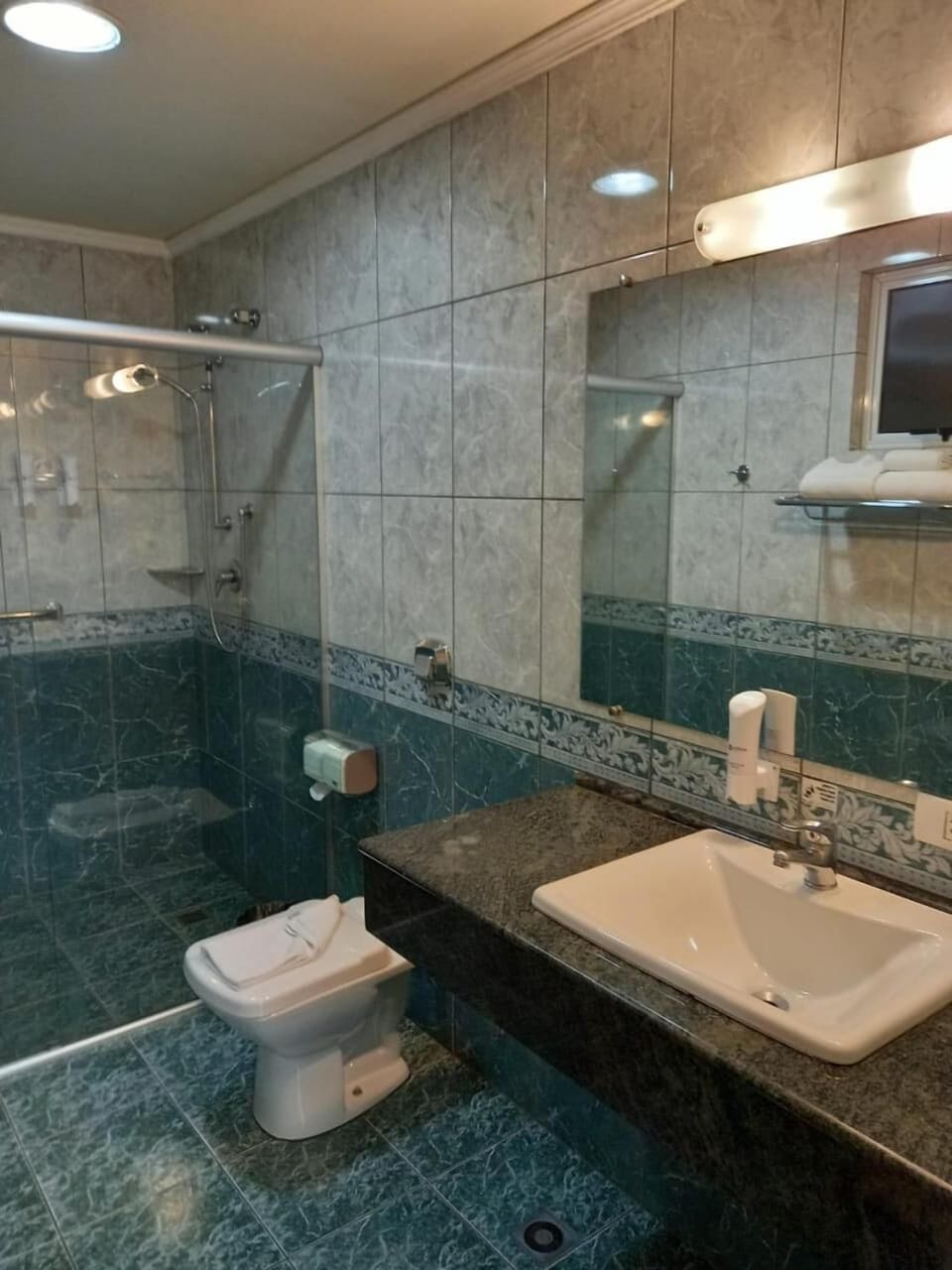 Shower, towels