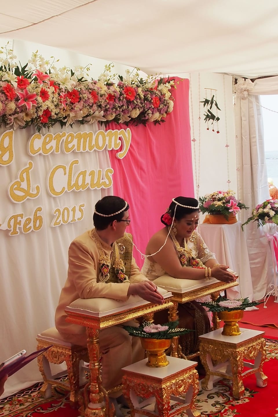 Indoor wedding