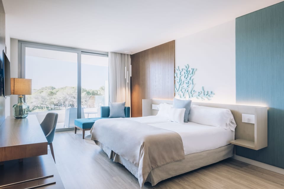 Double Room, Balcony, Pool View | View from room