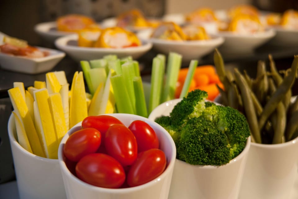 Breakfast, lunch and dinner served