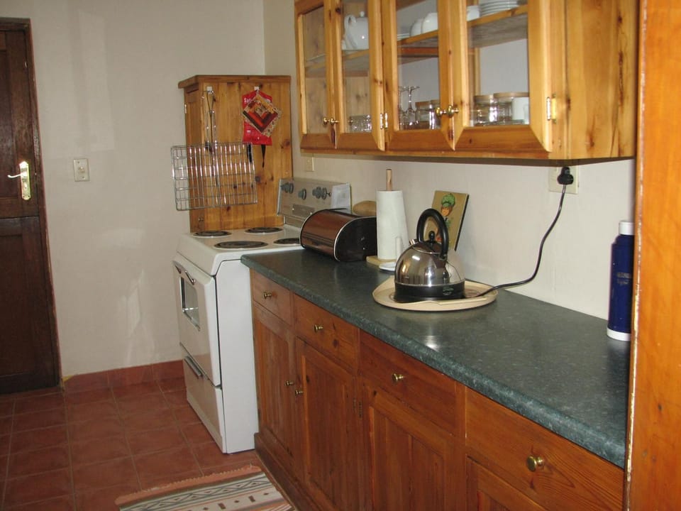 Full-size fridge, microwave, oven, stovetop
