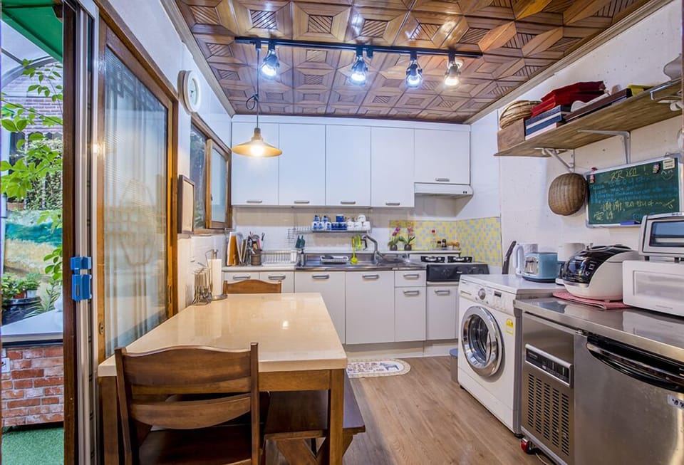 Fridge, microwave, toaster, rice cooker