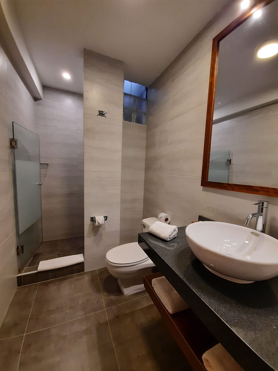 Deluxe Room, Refrigerator, City View | Bathroom | Shower, free toiletries, hair dryer, towels