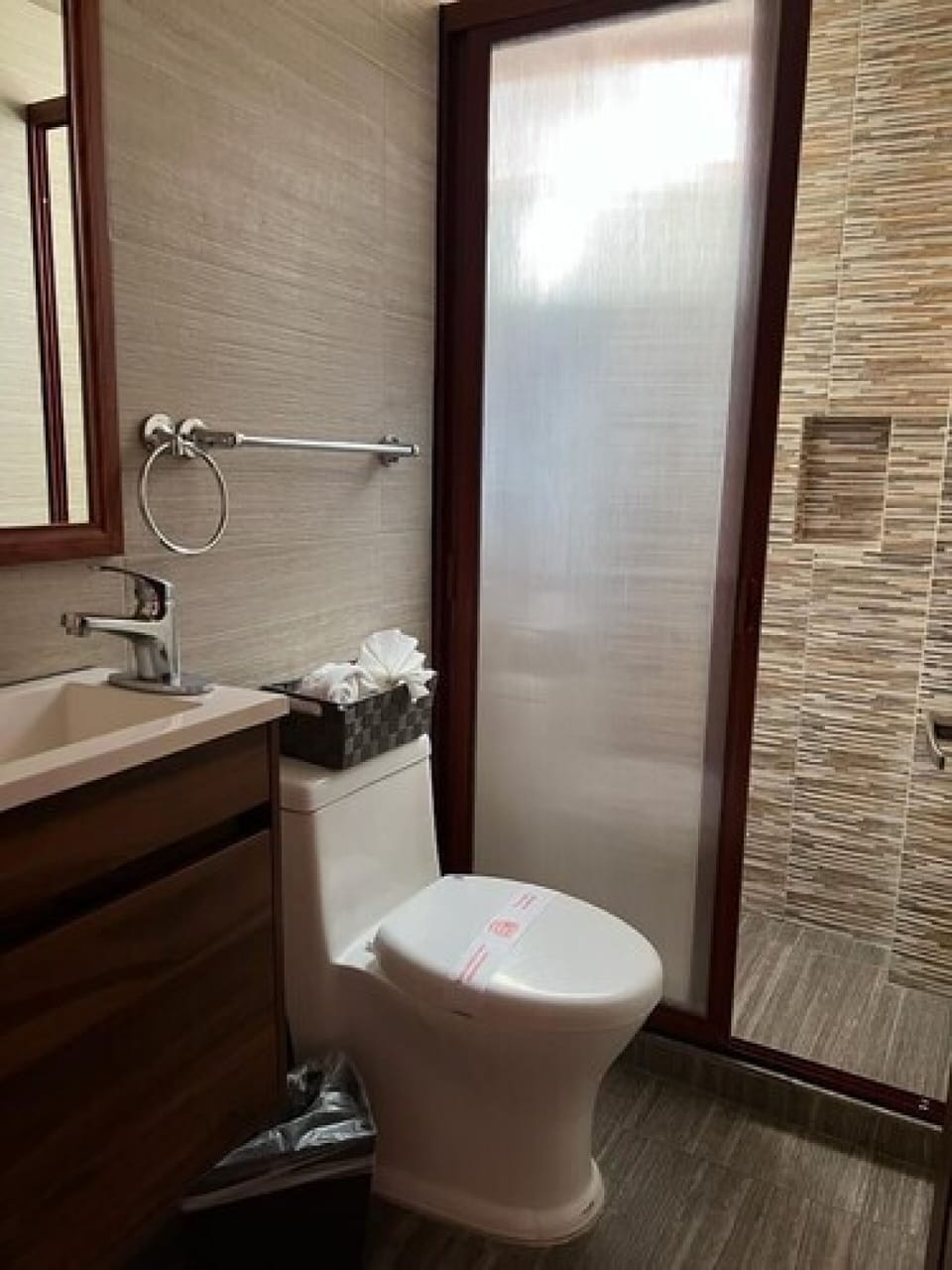 Shower, towels