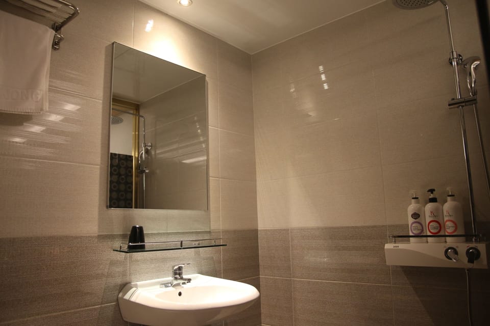 Standard Double Room | Bathroom | Shower, free toiletries, hair dryer, bathrobes