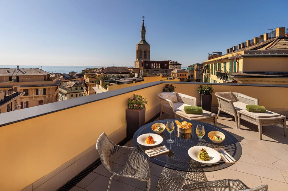 Presidential Suite with Terrace and Spa Access | Premium bedding, down comforters, pillowtop beds, minibar
