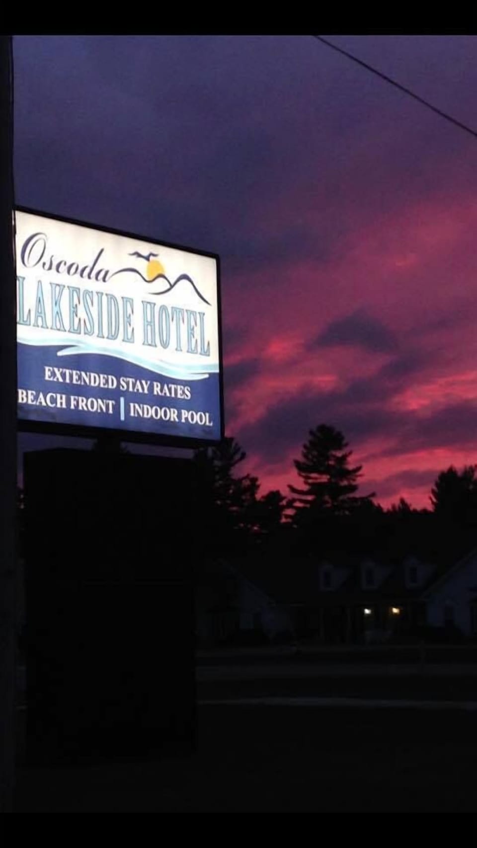 Front of property - evening/night