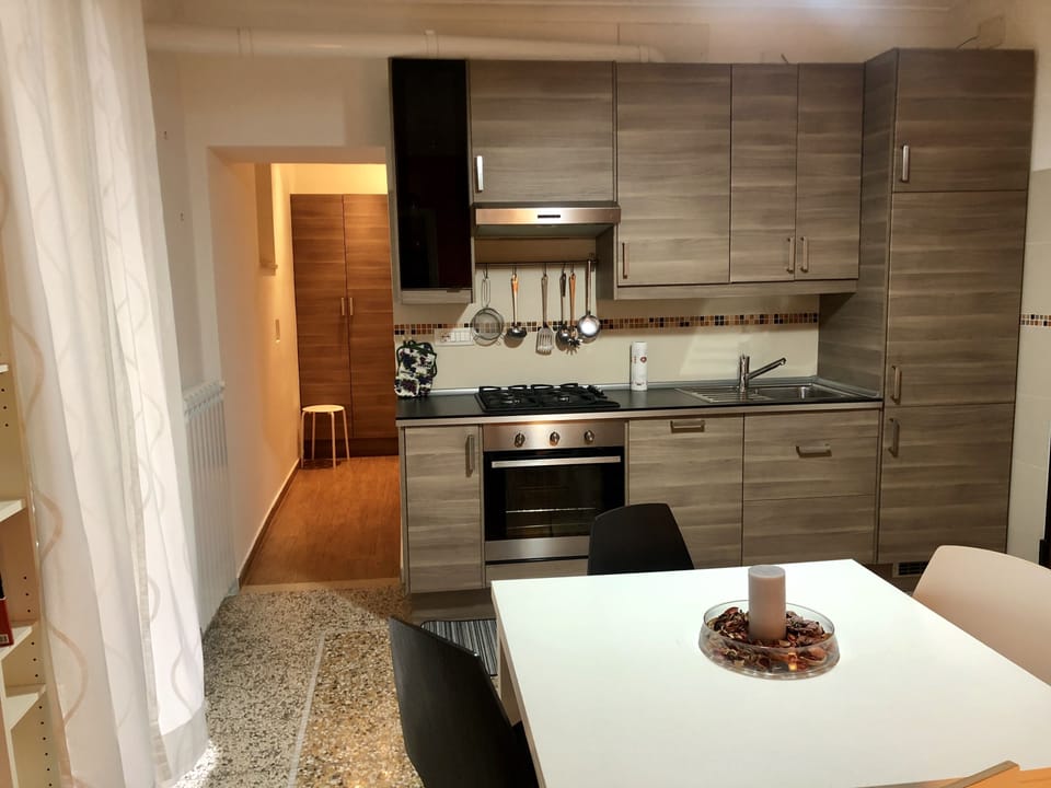 Family House, 1 Bedroom, Kitchen, Courtyard View | Private kitchen | Mini-fridge, microwave