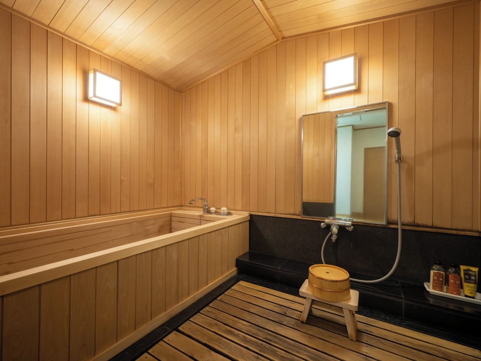 Special Japanese-Western Style Room, Non-smoking | Bathroom | Free toiletries, hair dryer, slippers, electronic bidet
