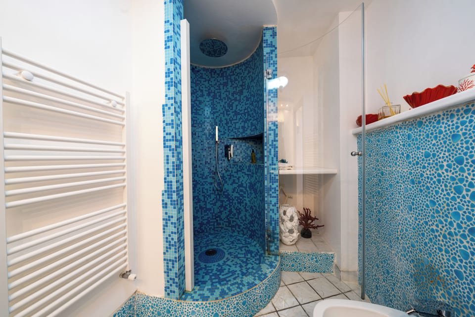 Shower, free toiletries, hair dryer, bidet