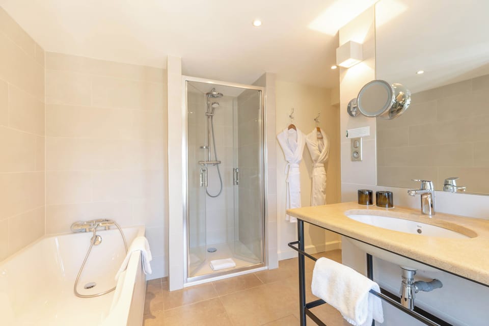 Terrace Suite | Bathroom | Free toiletries, hair dryer, bathrobes, slippers