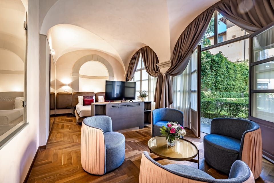 Deluxe Double Room, Garden View | Down comforters, memory foam beds, minibar, in-room safe