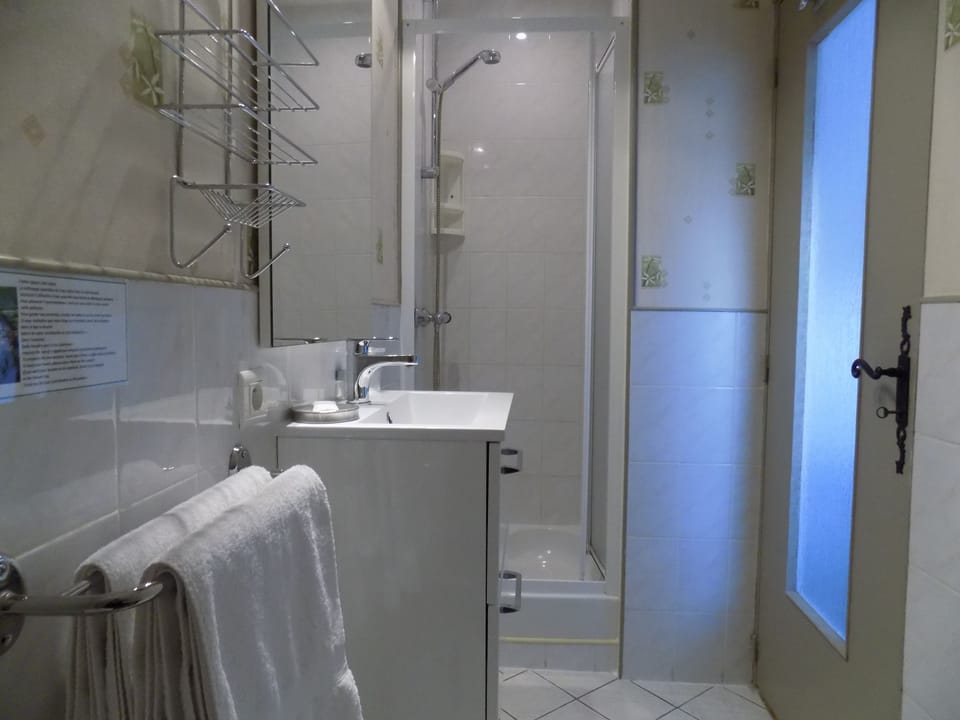 Double Room, 1 Queen Bed | Bathroom | Shower, free toiletries, hair dryer, towels