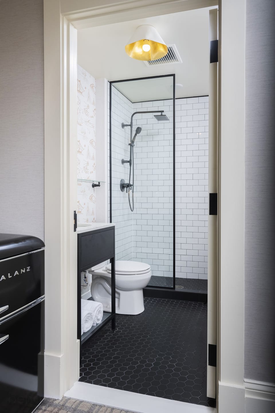 Cozy Double | Bathroom | Designer toiletries, hair dryer, towels, soap