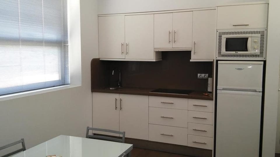 Comfort Apartment, 2 Bedrooms | Private kitchen | Full-size fridge, microwave, stovetop, coffee/tea maker