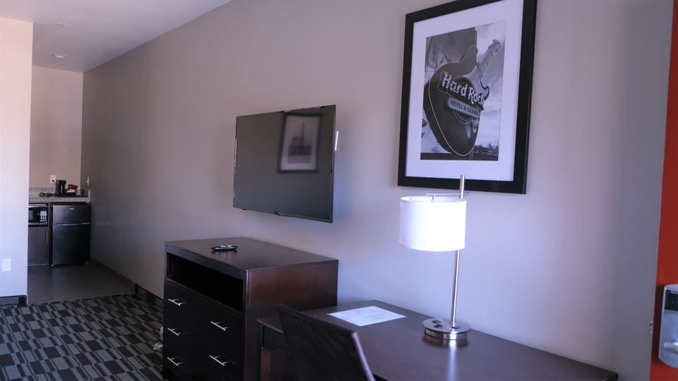 Premium bedding, desk, soundproofing, iron/ironing board