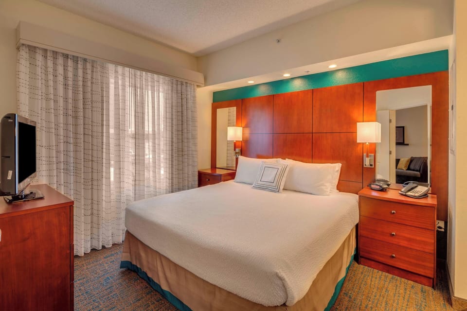 Premium bedding, desk, blackout drapes, iron/ironing board