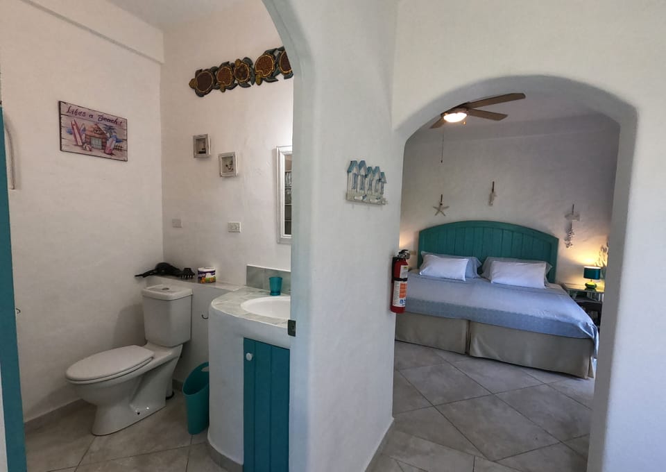 Apartment | Bathroom | Shower, hair dryer, towels
